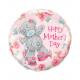 BALLON ALU ROND HAPPY MOTHER'S DAY "ME TO YOU" 18"46CM