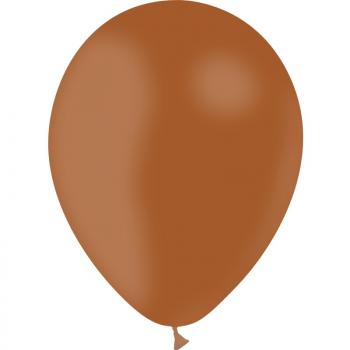 BALLON LATEX STD 12"30CM MARRON X10