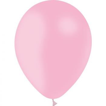 BALLON LATEX STD 28CM ROSE BONBON X50