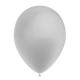 BALLON LATEX METAL ARGENT 25CM X12