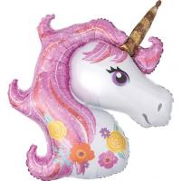 BALLON ALU LICORNE MAGIQUE 55X63CM x1