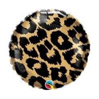 BALLON ALU ROND LEOPARD 18" 46CM