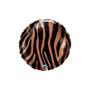 BALLON ALU ROND TIGRE 18" 46CM