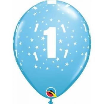 BALLON LATEX 1 BLEU 11" X6