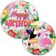 BALLON BUBBLE TROPICAL BIRTHDAY 22"56CM