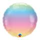 BALLON ALU ROND PASTEL OMBRE 18"45CM