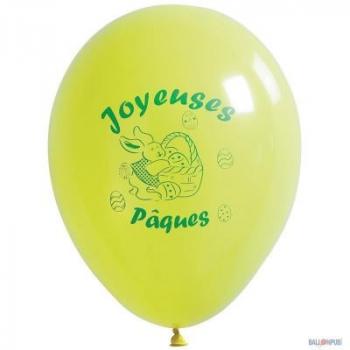 BALLONS JOYEUSES PAQUES X10