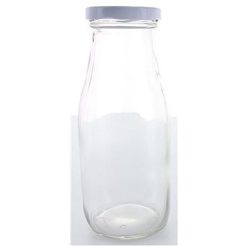 Bouteille de lait en verre avec bouchon 1 L