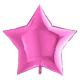 BALLON ALU ETOILE FUSCHIA 9" 23CM