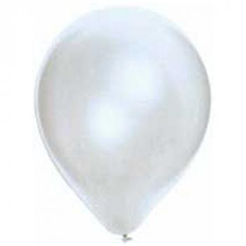 BALLON METAL BLANC X100