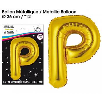 BALLON ALU OR LETTRE P