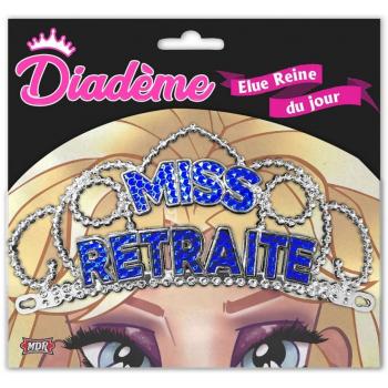 DIADEME MISS RETRAITE BLEU