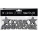 LETTRE JOYEUX ANNIVERSAIRE ARGENT DECO DE TABLE