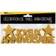 LETTRE JOYEUX ANNIVERSAIRE OR DECO DE TABLE