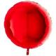 BALLON ALU ROND ROUGE 19" 46CM