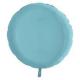 BALLON ALU ROND PASTEL BLEU 19" 46CM