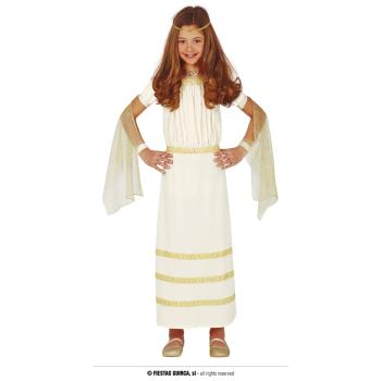 COSTUME ROMAINE BLANCHE 5-6 ANS