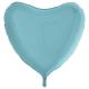 BALLON ALU COEUR BLEU PASTEL 9 " 23CM