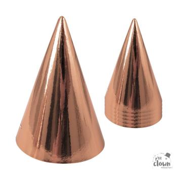 CHAPEAU POINTU CARTON ROSE GOLD X6