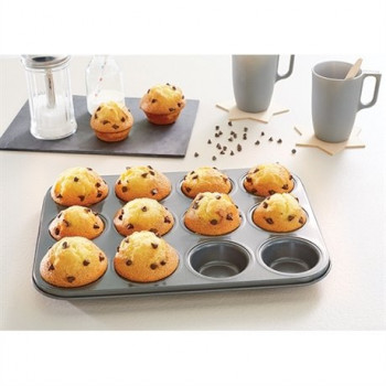 PLAQUE METAL 12 MUFFINS 35X26,5X3CM