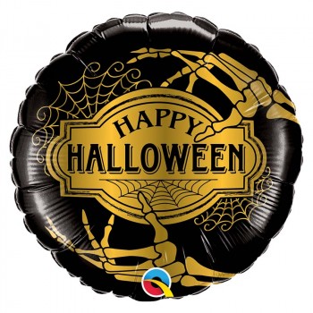 BALLON ALU HALLOWEEN GOLDEN 18"45CM